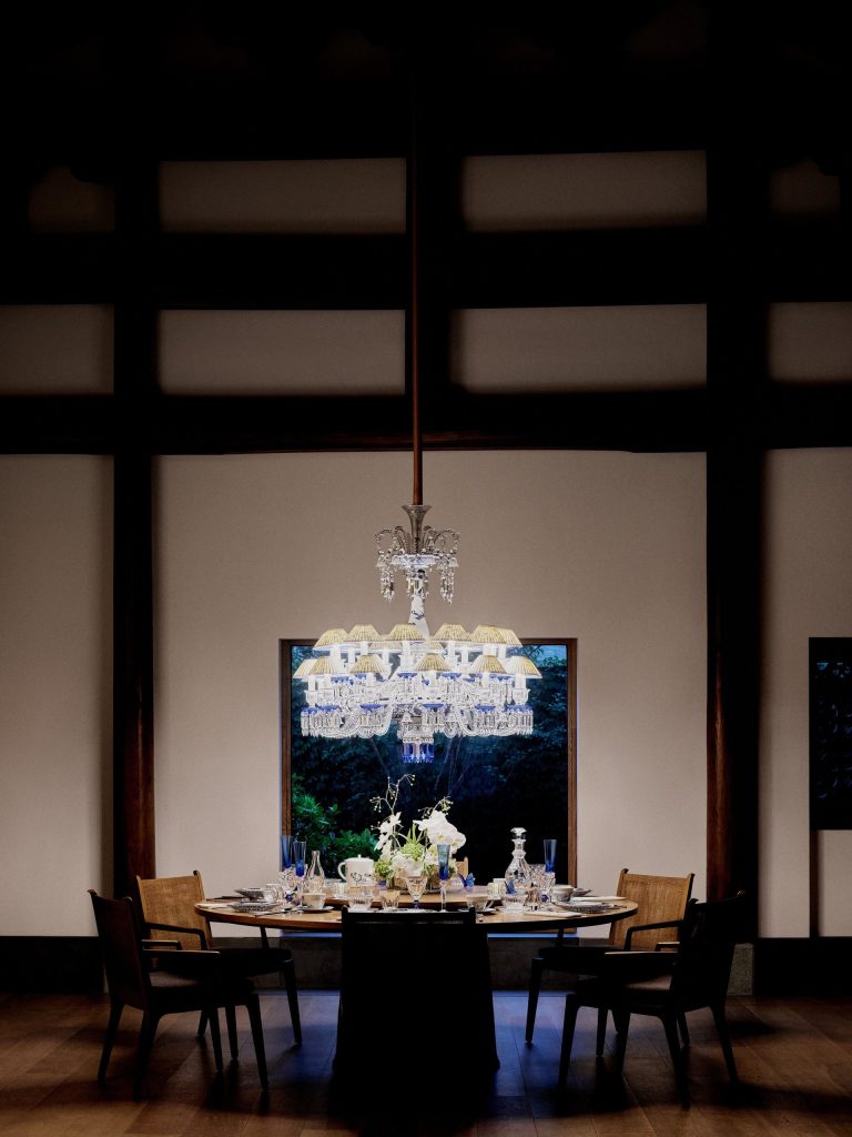 Suspended crystals that tell stories