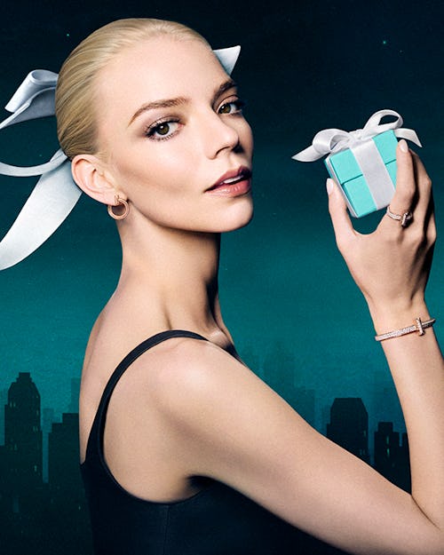 Anya Taylor-Joy Unwraps a Tiffany & Co. Blue Box in the Jeweler’s Holiday Campaign