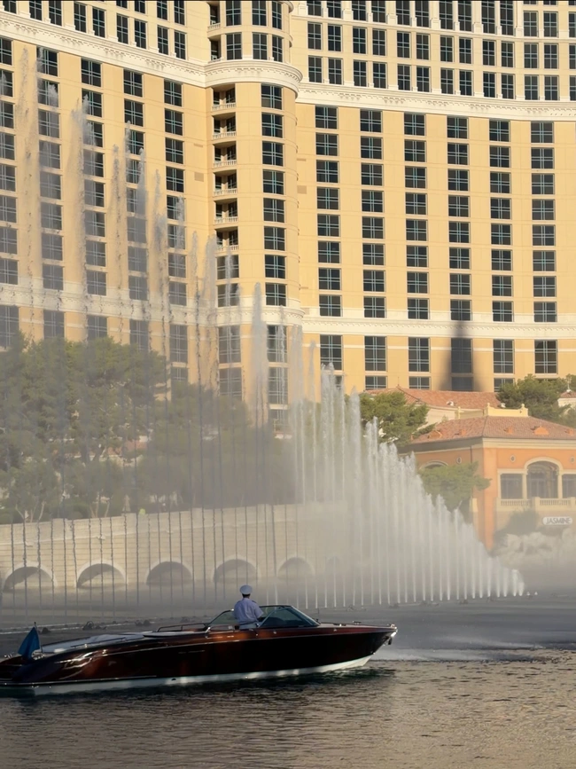 Fortuna Sets Sail: 33-Foot Luxury Yacht Debuts at the Bellagio Fountains