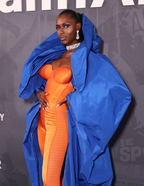 Jodie Turner-Smith Makes the Cone Bra Subversive Again With a Bright Orange Bodysuit