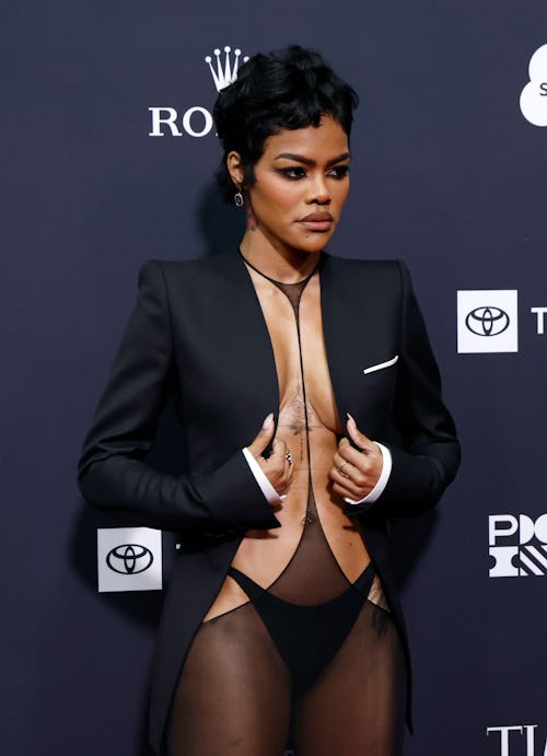 Teyana Taylor Rewrites the Rules of '90s Dressing in Naked Dress & Suit Coat
