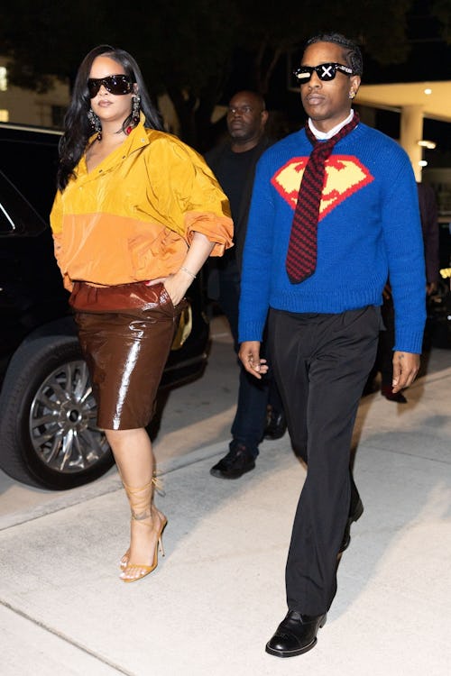 Rihanna & A$AP Rocky Are Fashion Heroes in Runway Looks at Art Basel Miami
