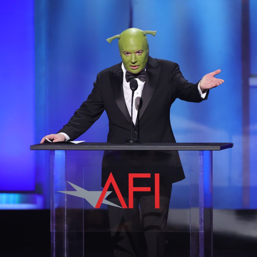 Mike Myers Showed Up in Full Shrek Costume to Honor Eddie Murphy at AFI Life Achievement Award