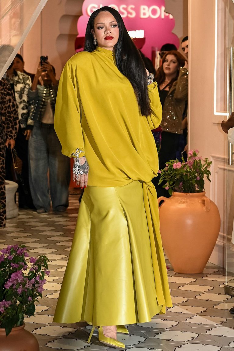 Rihanna Hosts Fenty Pop Up in India With Chartreuse and Snakeskin