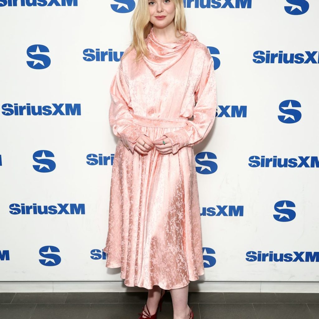 Elle Fanning Gives Formal Florals A Subversive Edge With A Signature 2020s Shoe