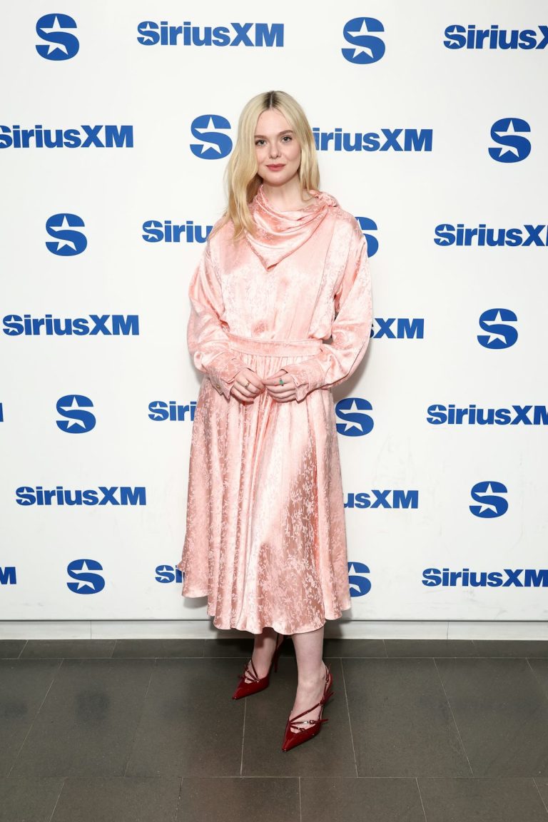 Elle Fanning Gives Formal Florals A Subversive Edge With A Signature 2020s Shoe