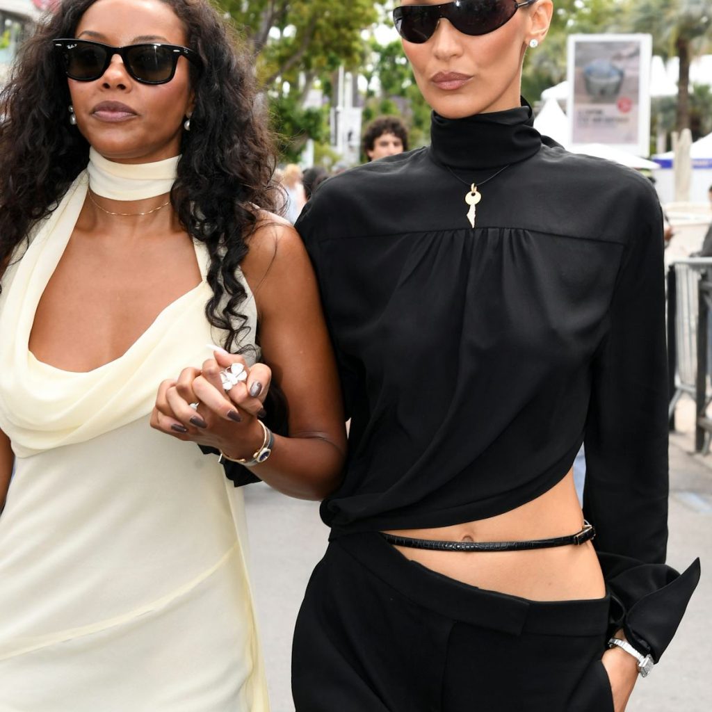 Bella Hadid Swaps Cannes Glamour for Edgy Cutouts