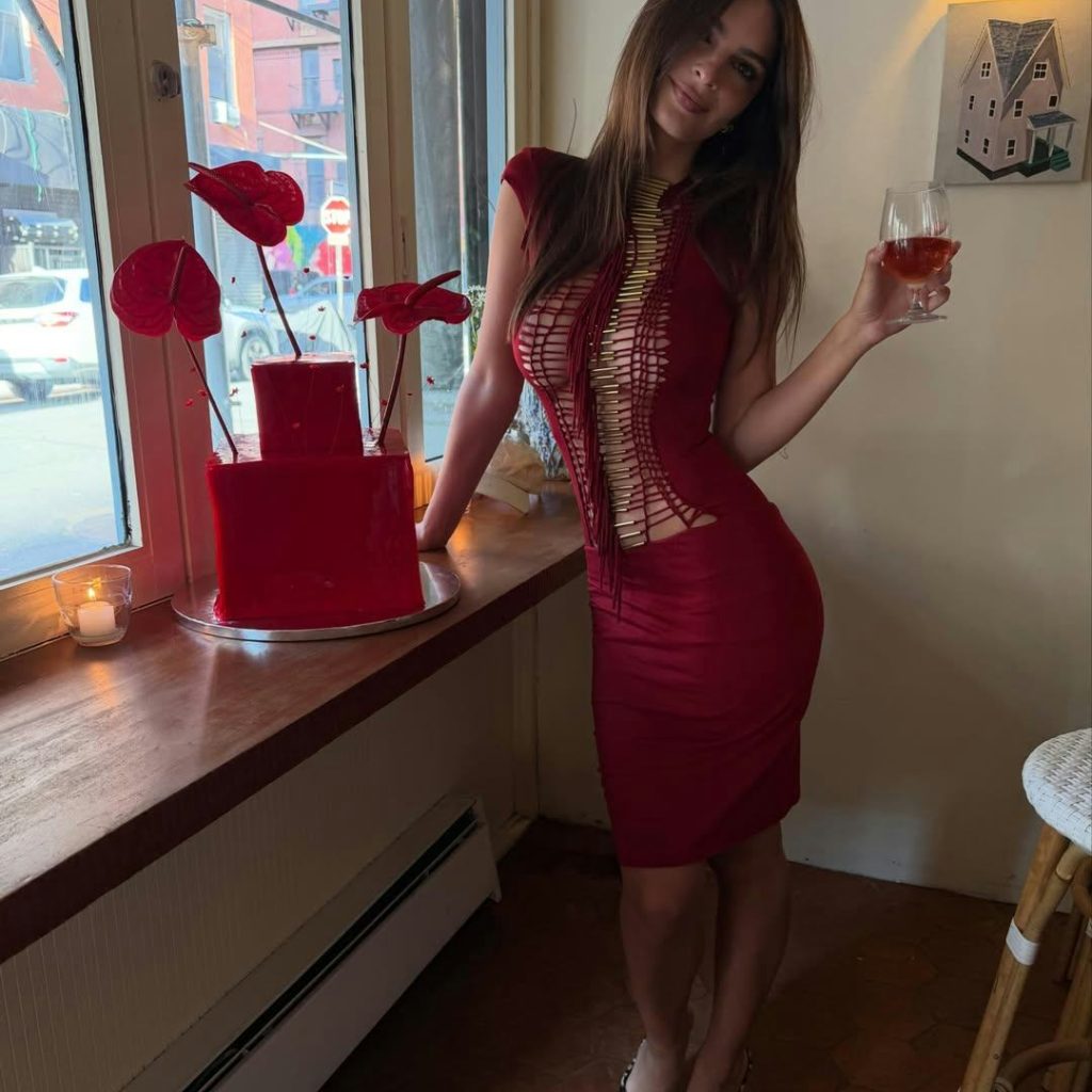 Emily Ratajkowski Took Cutouts To The Extreme For Her 35th Birthday