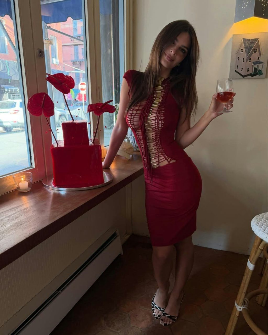 Emily Ratajkowski Took Cutouts To The Extreme For Her 35th Birthday