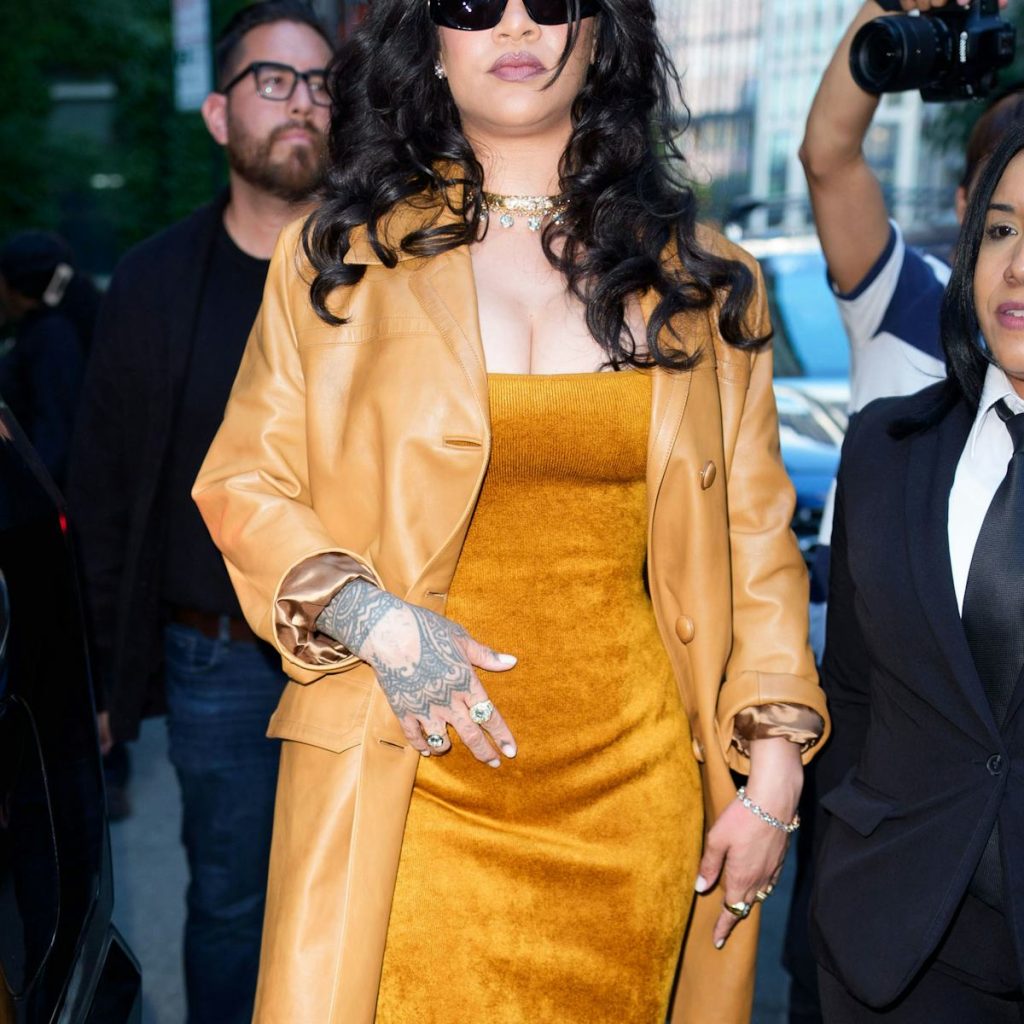 Rihanna's Monochrome Outfit Is Its Own Amber Sunset