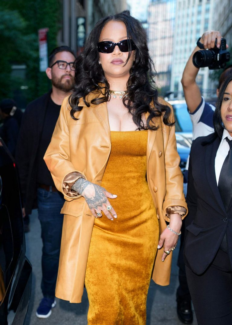 Rihanna's Monochrome Outfit Is Its Own Amber Sunset