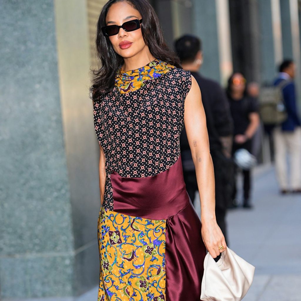 Tessa Thompson’s Summer Dress Mixes a Bouquet’s Worth of Floral Patterns