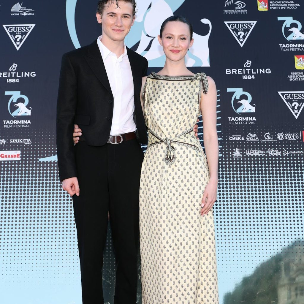 Iris Apatow & Sam Nivola Bring a Bit of Gen Z Elegance to an Italian Red Carpet