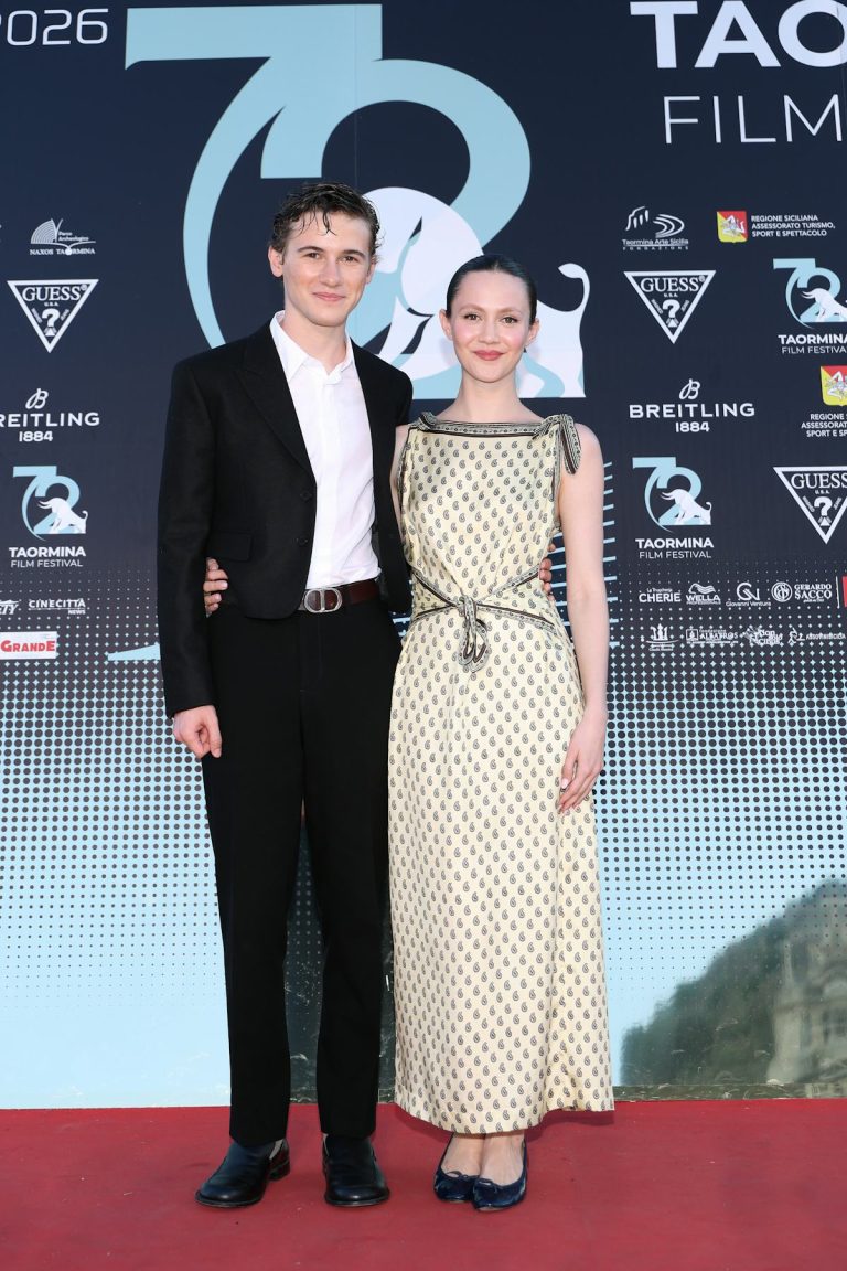 Iris Apatow & Sam Nivola Bring a Bit of Gen Z Elegance to an Italian Red Carpet