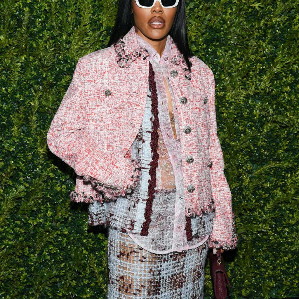 Teyana Taylor Does Chanel Tweed Two Very Different Ways in Two Days