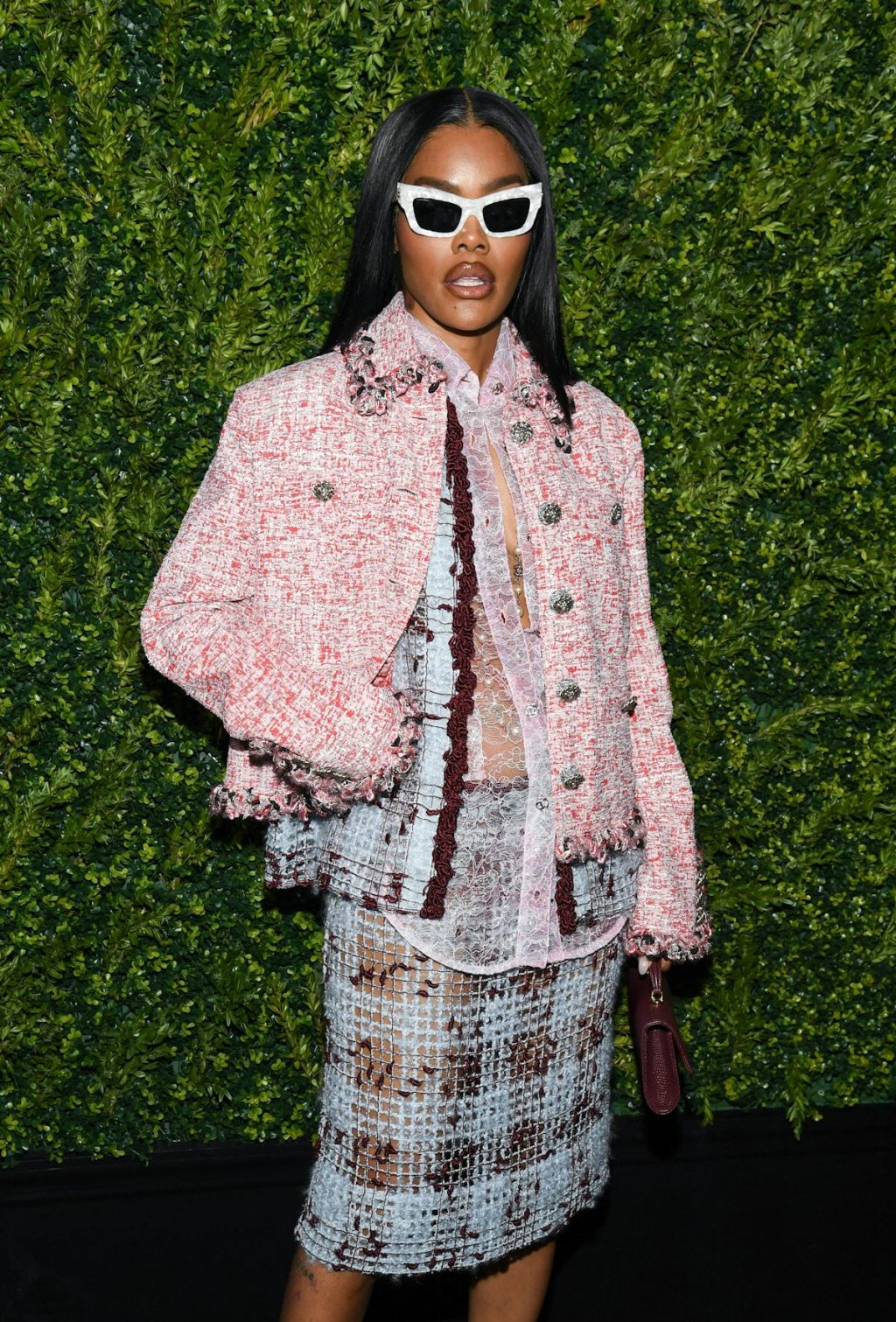 Teyana Taylor Does Chanel Tweed Two Very Different Ways in Two Days