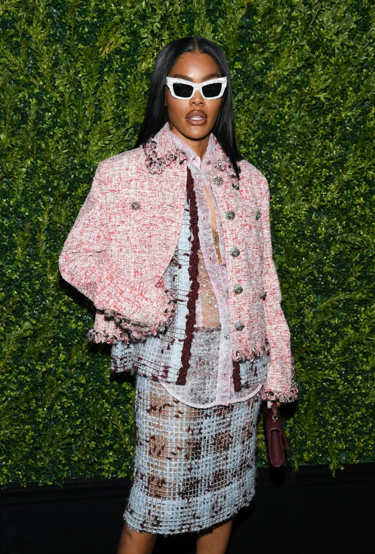 Teyana Taylor Does Chanel Tweed Two Very Different Ways in Two Days