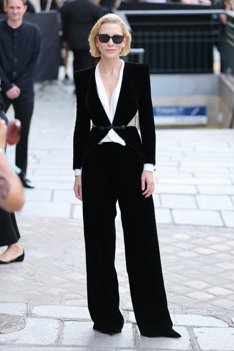 Cate Blanchett Rewears Her Emmys Suit at the Armani Privé Fall 2026 Show in Paris