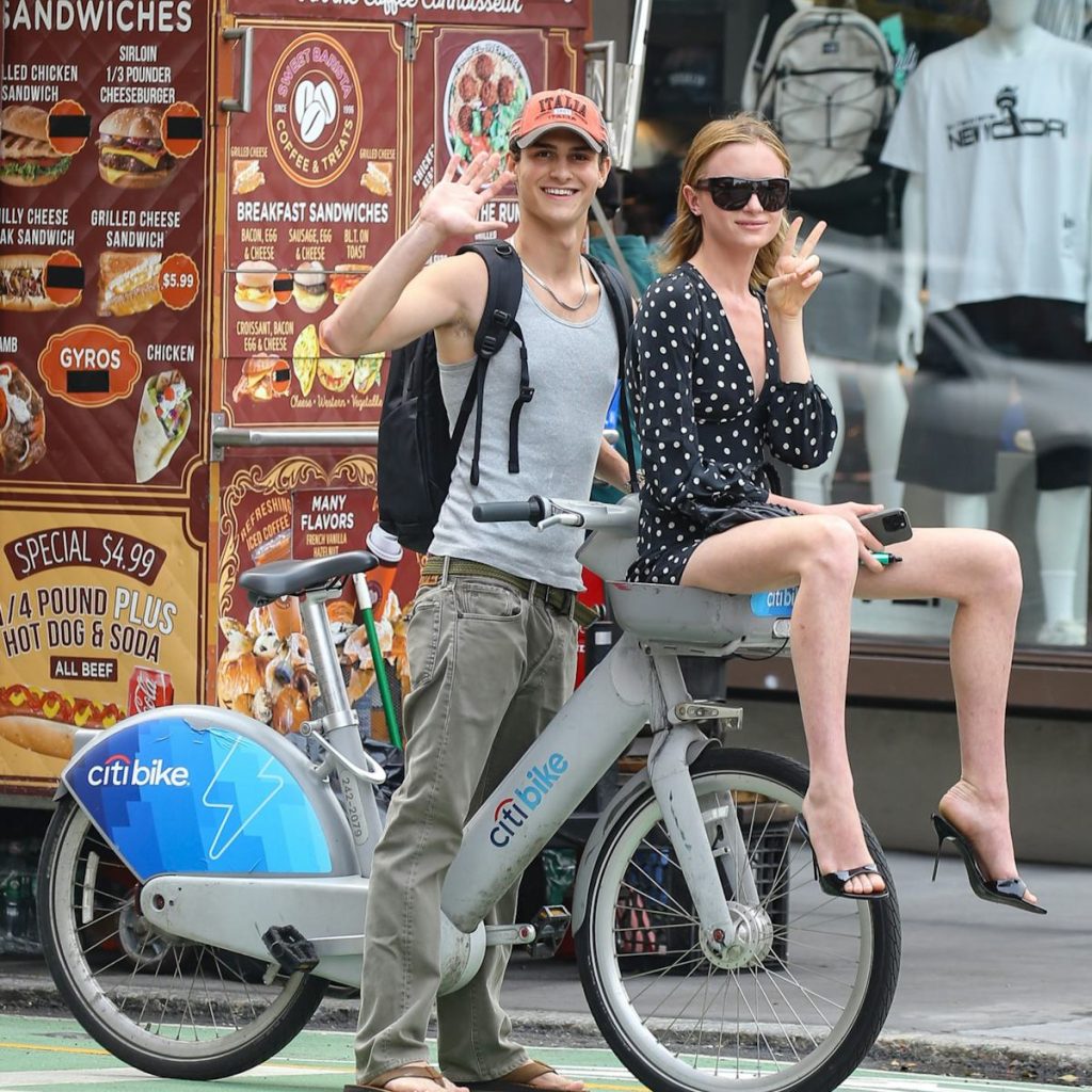 Naomi Watts's Daughter Kai Schreiber Braves the Citi Bike in Heels