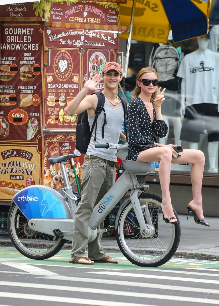 Naomi Watts's Daughter Kai Schreiber Braves the Citi Bike in Heels