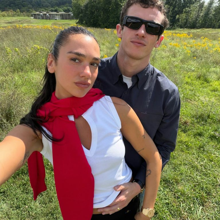 Dua Lipa and Callum Turner Serve the Same Unconventional Styling Trick