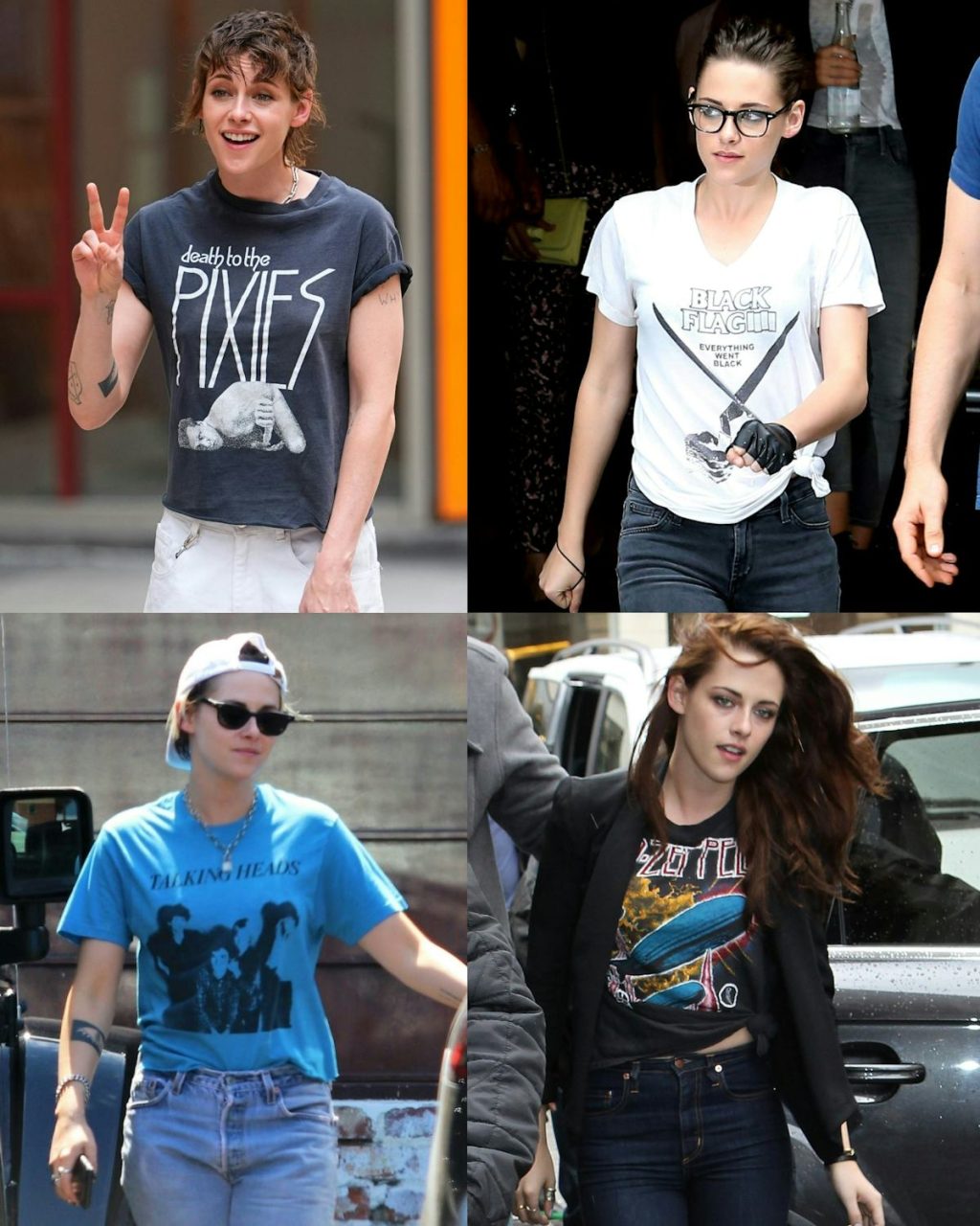 Kristen Stewart's Vintage T-Shirt Collection Remains Unmatched