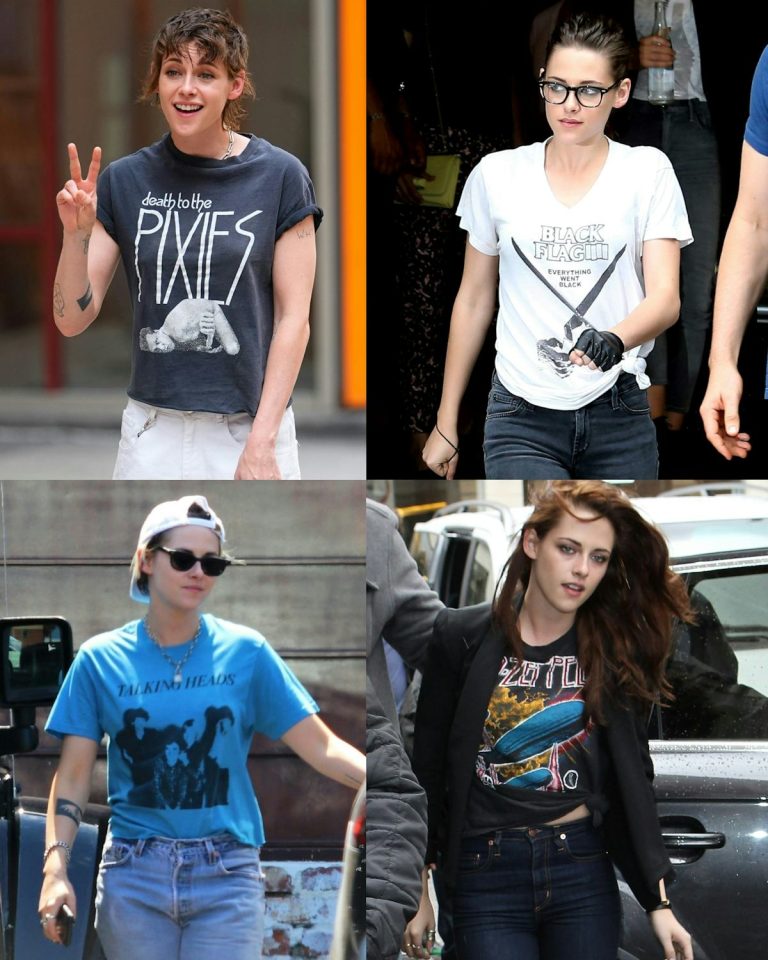 Kristen Stewart's Vintage T-Shirt Collection Remains Unmatched