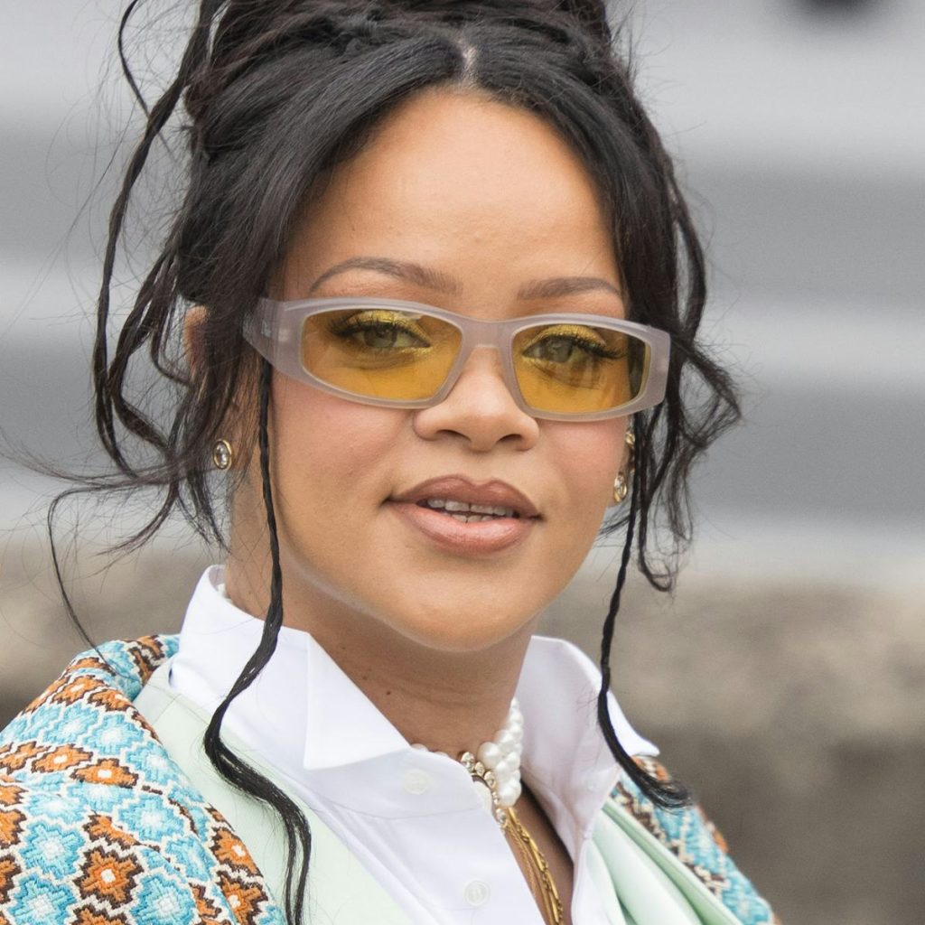 Rihanna Makes the Case for Head-to-Toe Seafoam Green on an Outing in New York City