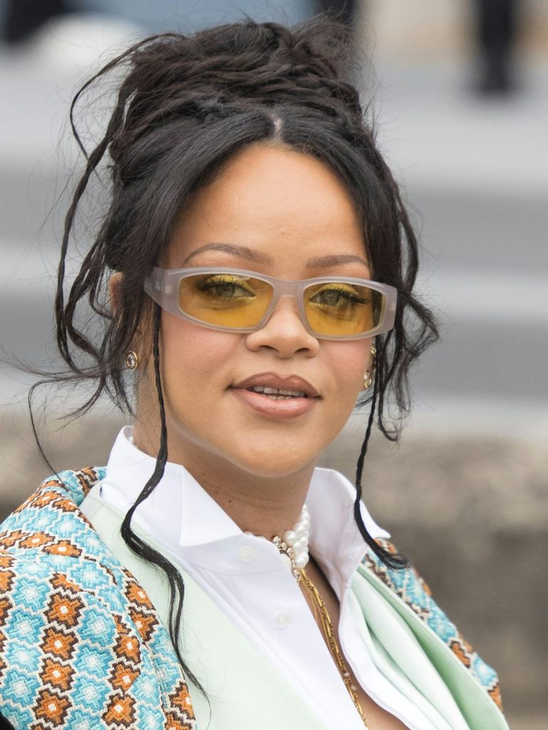 Rihanna Makes the Case for Head-to-Toe Seafoam Green on an Outing in New York City